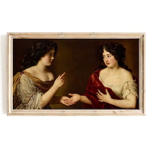 Sapphic Art Samsung Frame Tv Art LGBT Tv Art Lesbian Painting WLW Art Queer Tv Frame Art Sappho and her Lover LG Frame Tv Art wlw Artwork