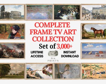 3000+ Frame TV Art Set of Bundle | Complete Store Collection | Lifetime Access | Updated Monthly | Samsung Frame Tv | Instant Download