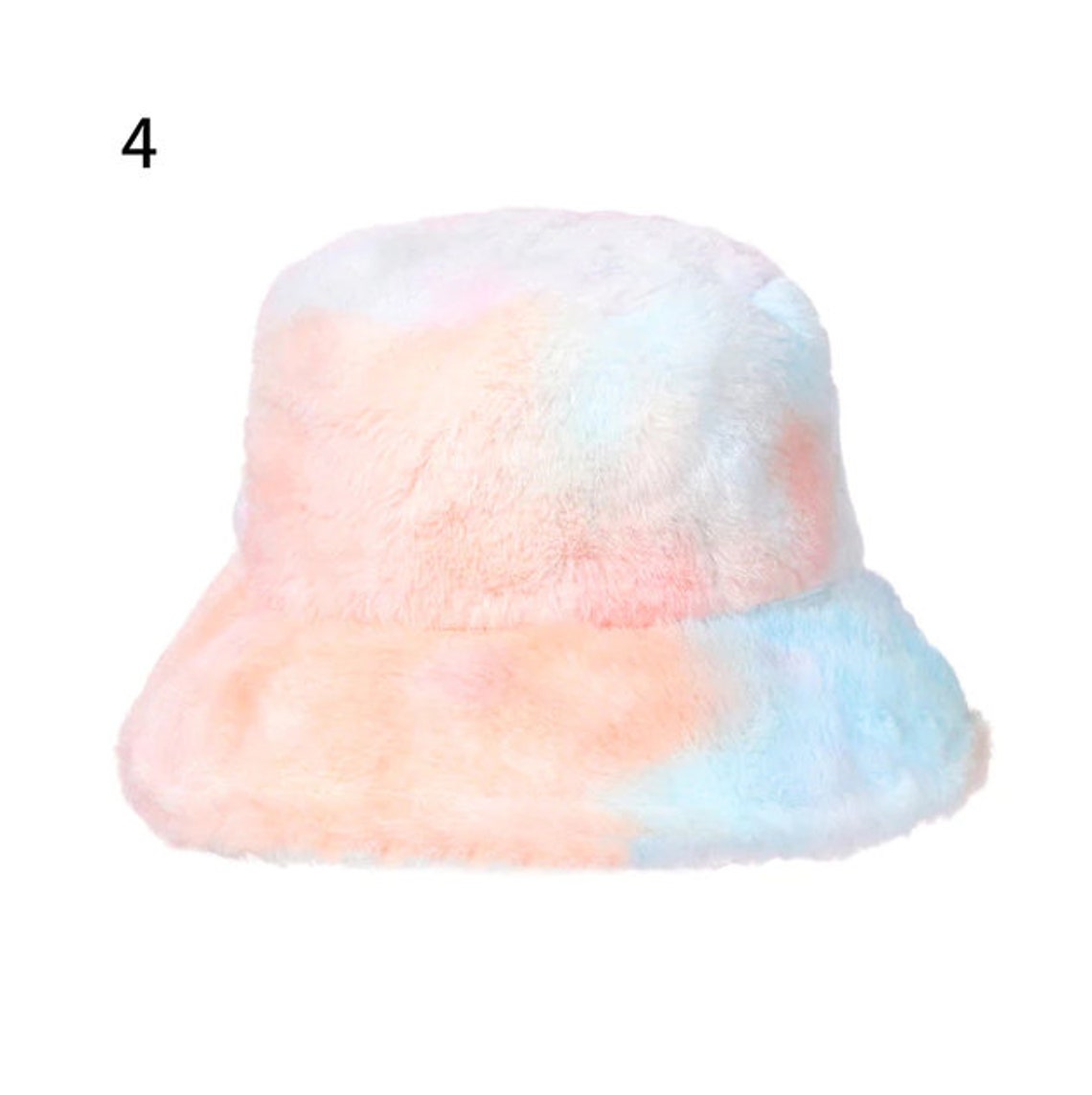 New Fashion Winter Bucket Hat Rainbow Tie-Dye Bucket Hats | Etsy