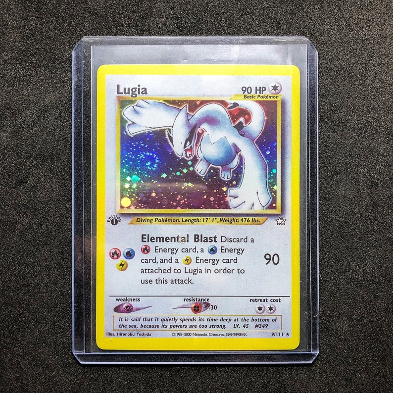 Holo Lugia Neo Genesis 1st Edition Pokemon Card Proxy | Etsy