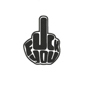 Fuck you - embroidery design 4 sizes Instant Download