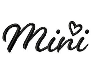 Mini- embroidery design 5 sizes Instant Download