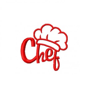 Chef- embroidery design 5 sizes Instant Download