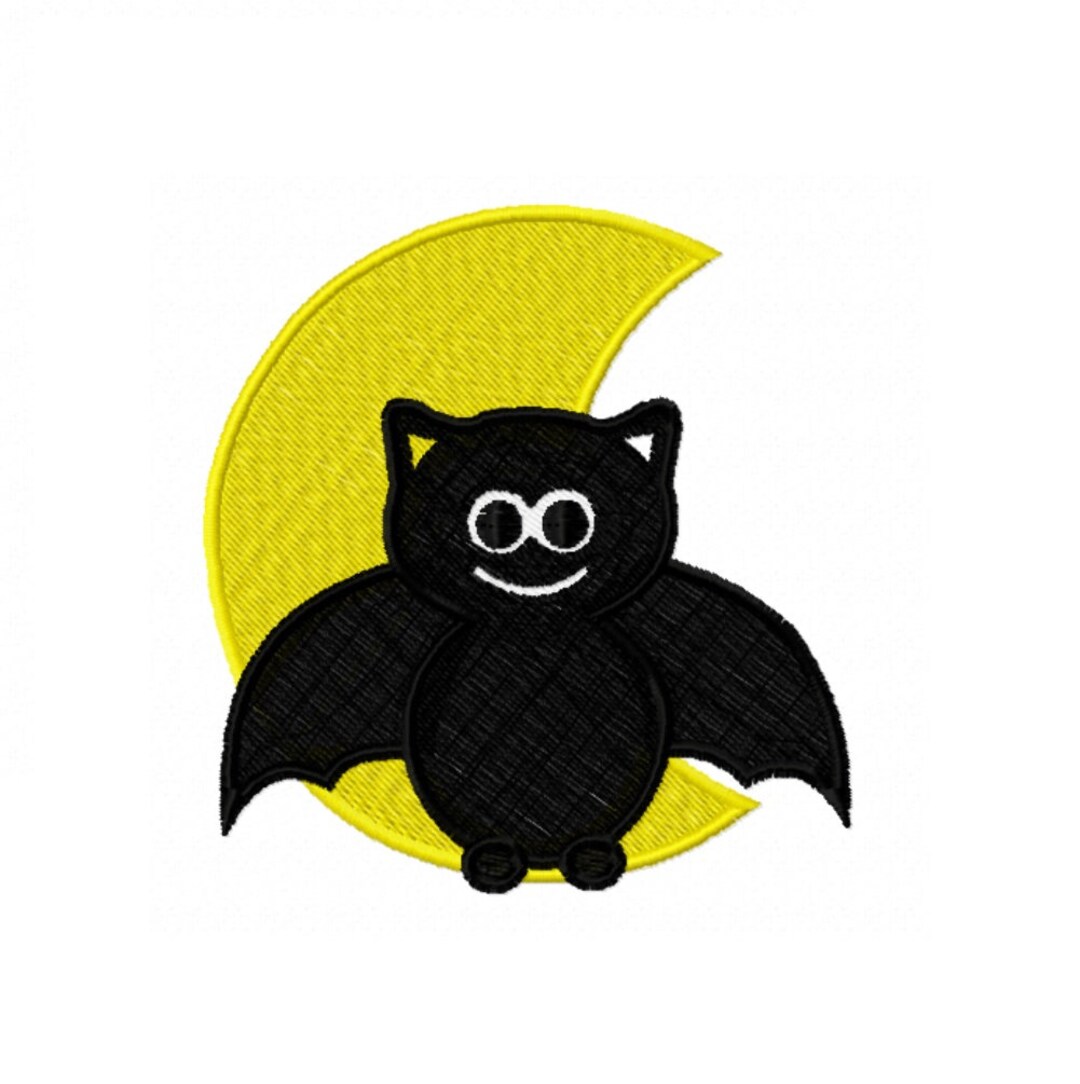 Halloween Bat - Embroidery Design 5 Sizes Instant Download - Etsy
