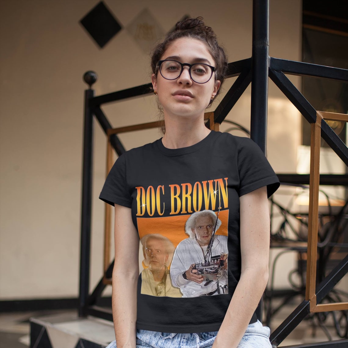 doc brown shirt