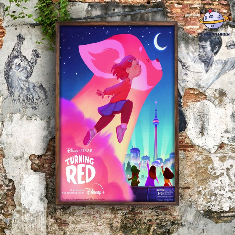 Turning Red 2022 Poster Movie Poster Pixar Poster | Etsy Singapore