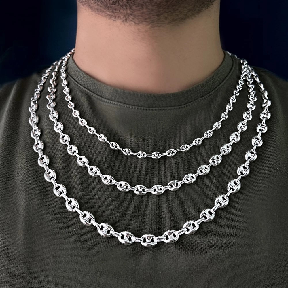 Catena Singapore In Argento 925, Ritorta, Larghezza 1,5 Mm, Lunghezza 45 Cm, Peso 2,2 Grammi, Senza Nichel, Prodotto In Germania, Unisex - 3