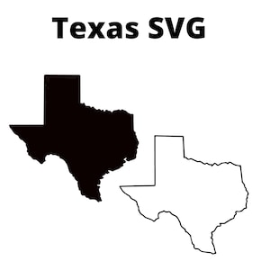 Texas SVG Shape, Texas PNG Shape, Texas Outline, Texas Design