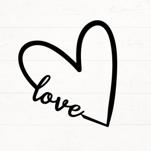 Heart SVG, Heart PNG, Heart Cut File, Heart Clipart, Love svg, Love png, love heart design cut file