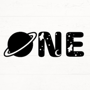 Space One SVG, Space Png, One Space Geburtstag svg, Erster Geburtstag svg Junge, 1