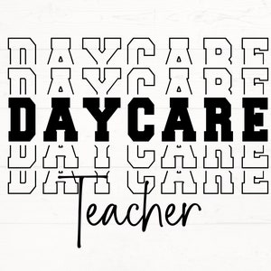 Kindergarten-Lehrer SVG, Tagespflege SVG, Vorschul-Lehrer SVG, Lehrer PNG, Lehrer-Design, Geschenk für Lehrer-Design