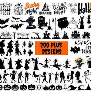 Halloween Bundle SVG, Halloween Bundle PNG, Halloween Bundle Cut Files, Halloween Designs Cut Files