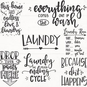 Laundry Svg Bundle, Laundry Room Sign Svg Dxf Eps Png, Wash and Dry Svg, Laundry Sign Designs, Farmhouse SVG