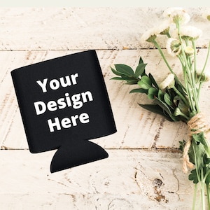Can Cooler Mockup, Blank Mockup for Can Coolers, Blank Can Cooler JPG, Blank PNG