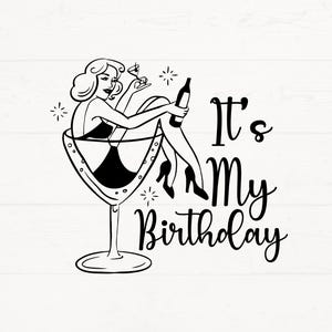 It&#39;s My Birthday Svg ,It&#39;s My Birthday Png, Birthday Shirt T-Shirt Svg, Birthday Shirt Cut File, Birthday Pary Girl Shirt Design