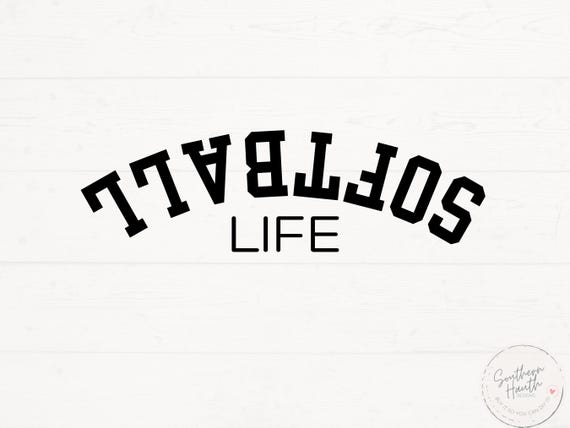 Softball Life Svg, Softball Shirt Design, Softball Season SVG, Softball Life Png, Softball Saying Svg, Upside Down Softball Svg Png