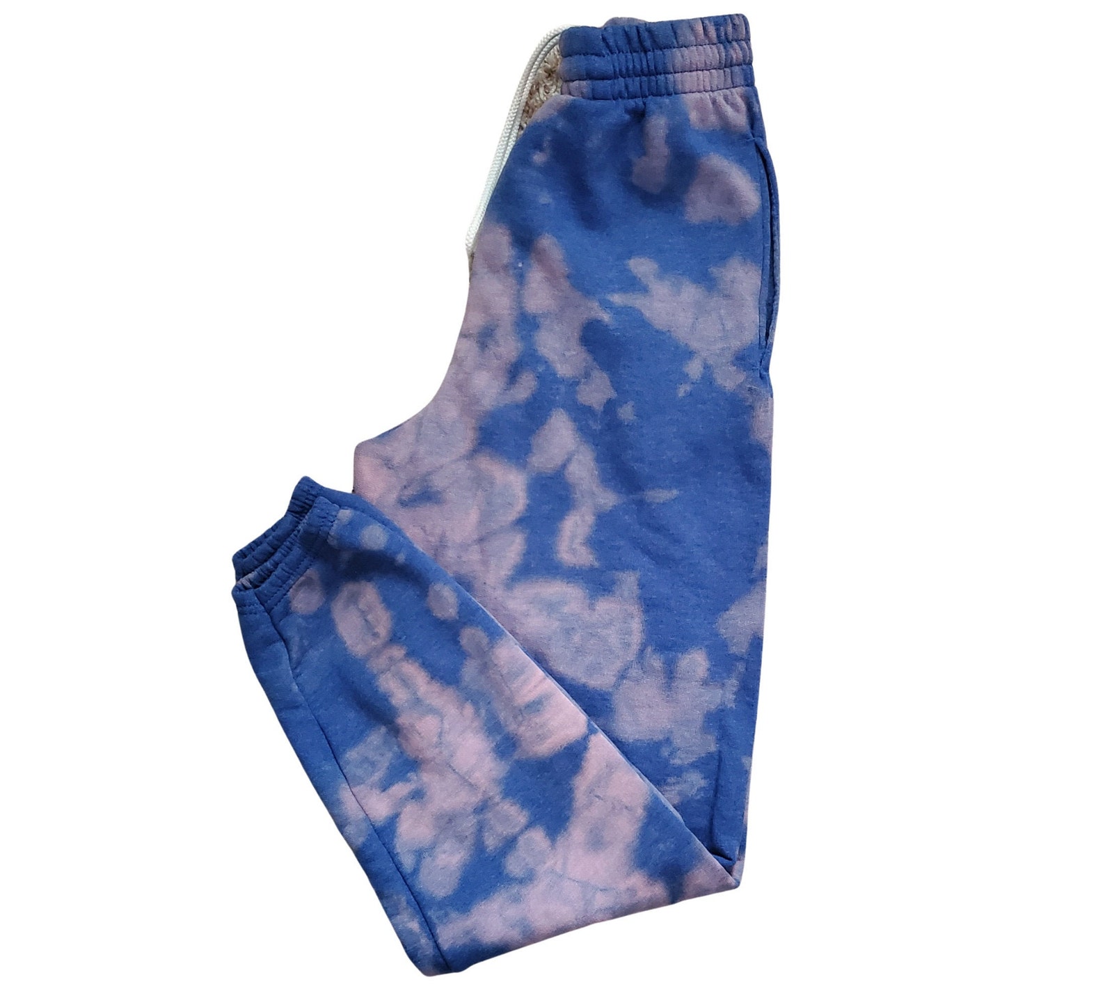 grey bleach tie dye sweatpants