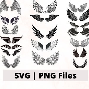 Wing Bundle Cut File, Wing SVG, Wing PNG