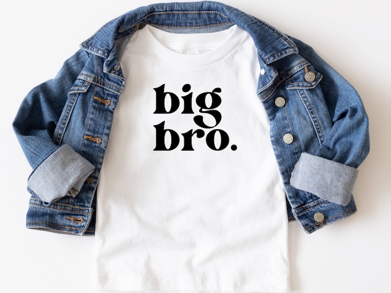 Big Bro SVG, Big Bro PNG, Brother Shirt Svg, Promoted to Big Brother Svg, New Sibling Shirt design, Toddler SVG, Kid Shirt Design image 2