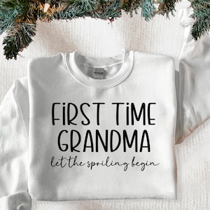First Time Grandma Svg, New Grandma Png, Grandma Shirt Design, First time Grandma let the spoiling begin Svg