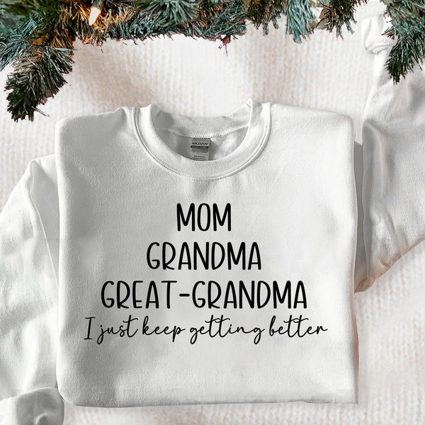Mom Grandma Great Grandma Svg, Great Grandma Svg, Great Grandma Png, Great Grandma Shirt Design, Soon to be Great Grandma Svg