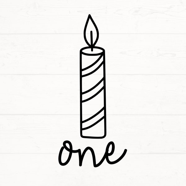 First Birthday SVG, Candle First Birthday Svg, Birthday Shirt Svg, First Birthday Cut Files, 1st Birthday Svg, One Year Old Svg