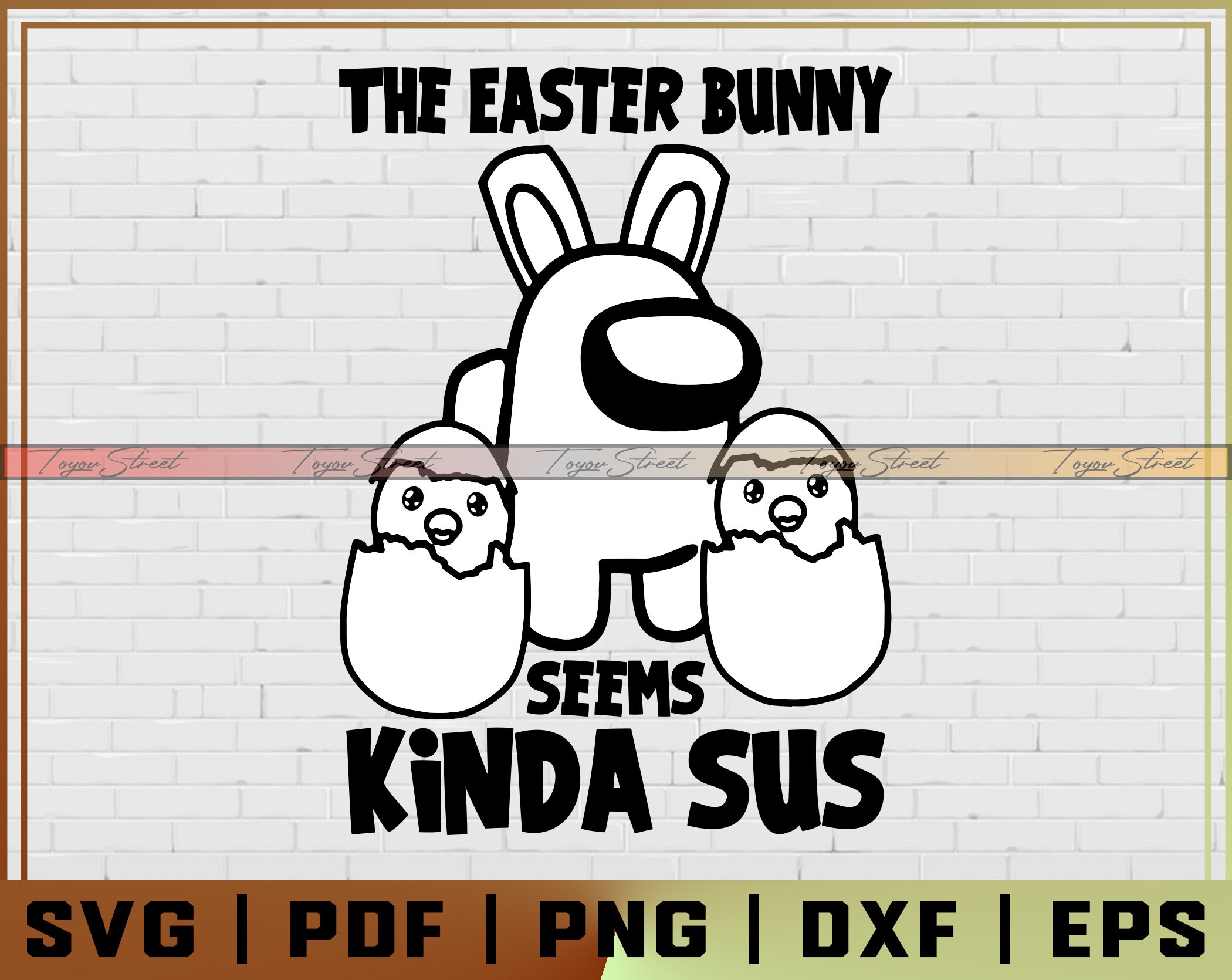 The Easter Bunny seems Kinda Sus Svg Easter Bunny Among Us ...