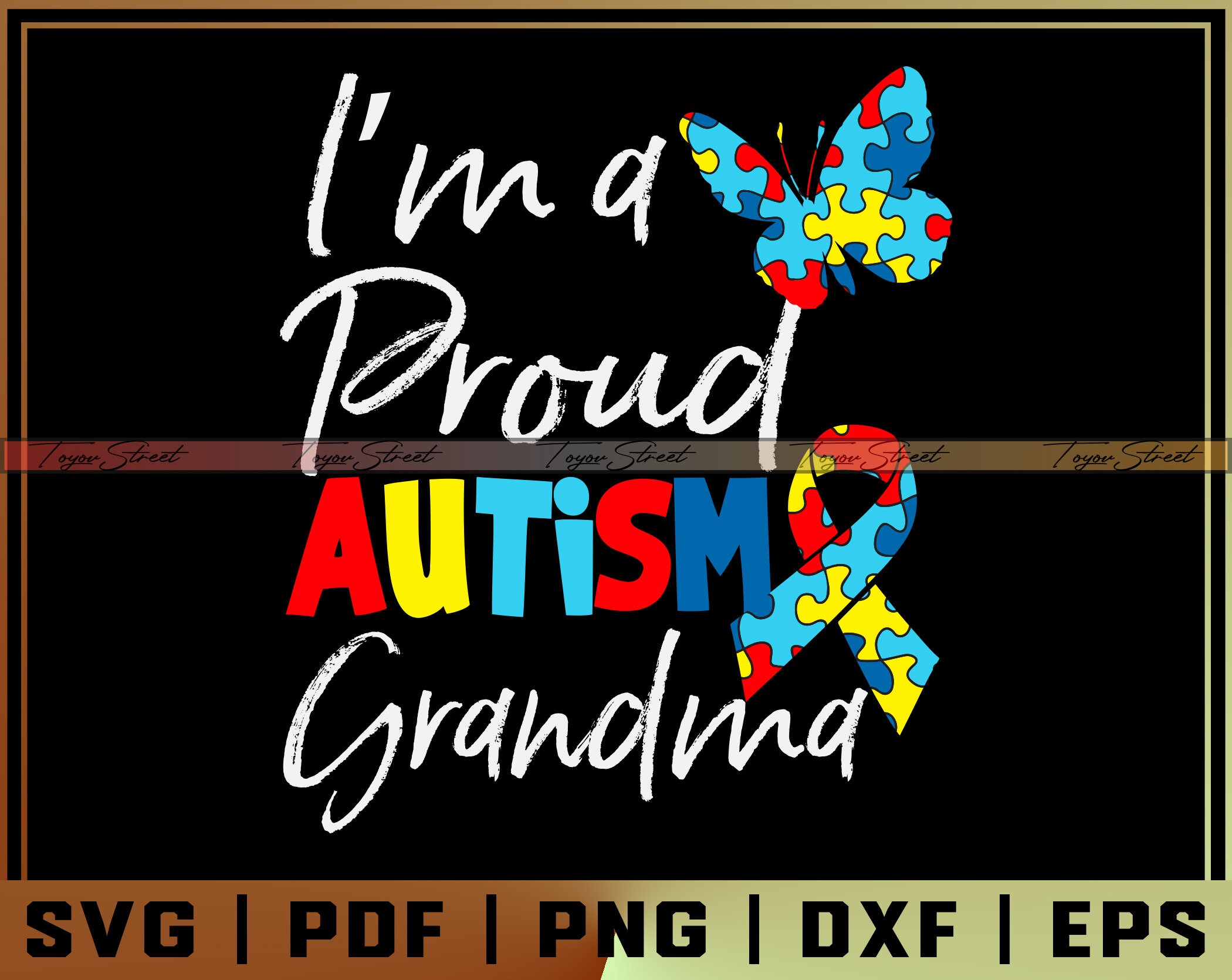 Download I'm a proud Autism Grandma Svg Autism Grandma SVG Autism ...