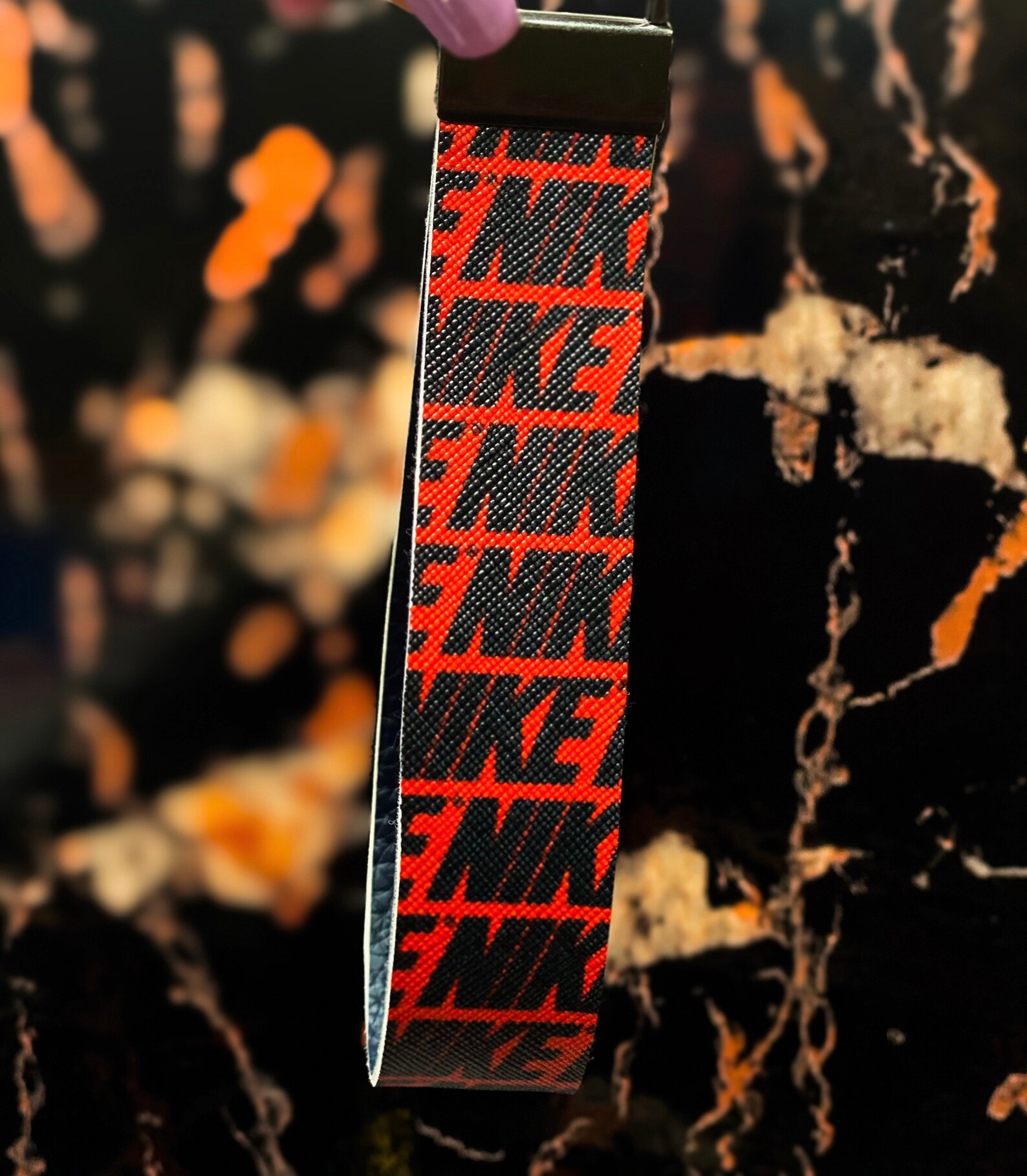 Nike Inspired Keychain Faux Leather Keychain Nike Key Etsy