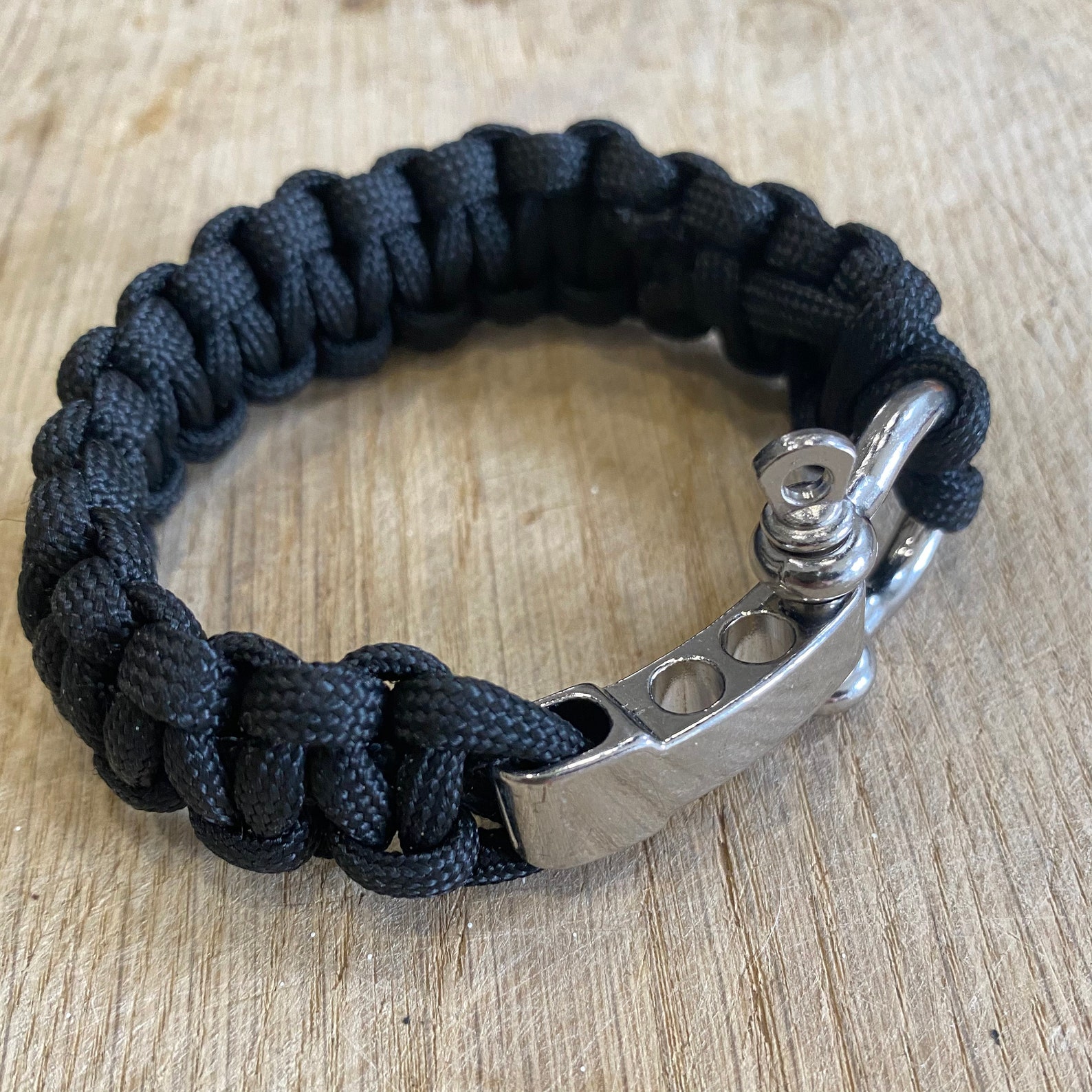 Bracelet de paracord de fermoir de vis en métal Etsy