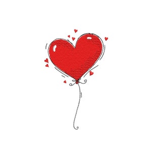 Stickdatei Luftballons, 2 Größen, Sofort download
