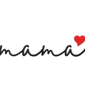 Mama embroidery design, 6 sizes