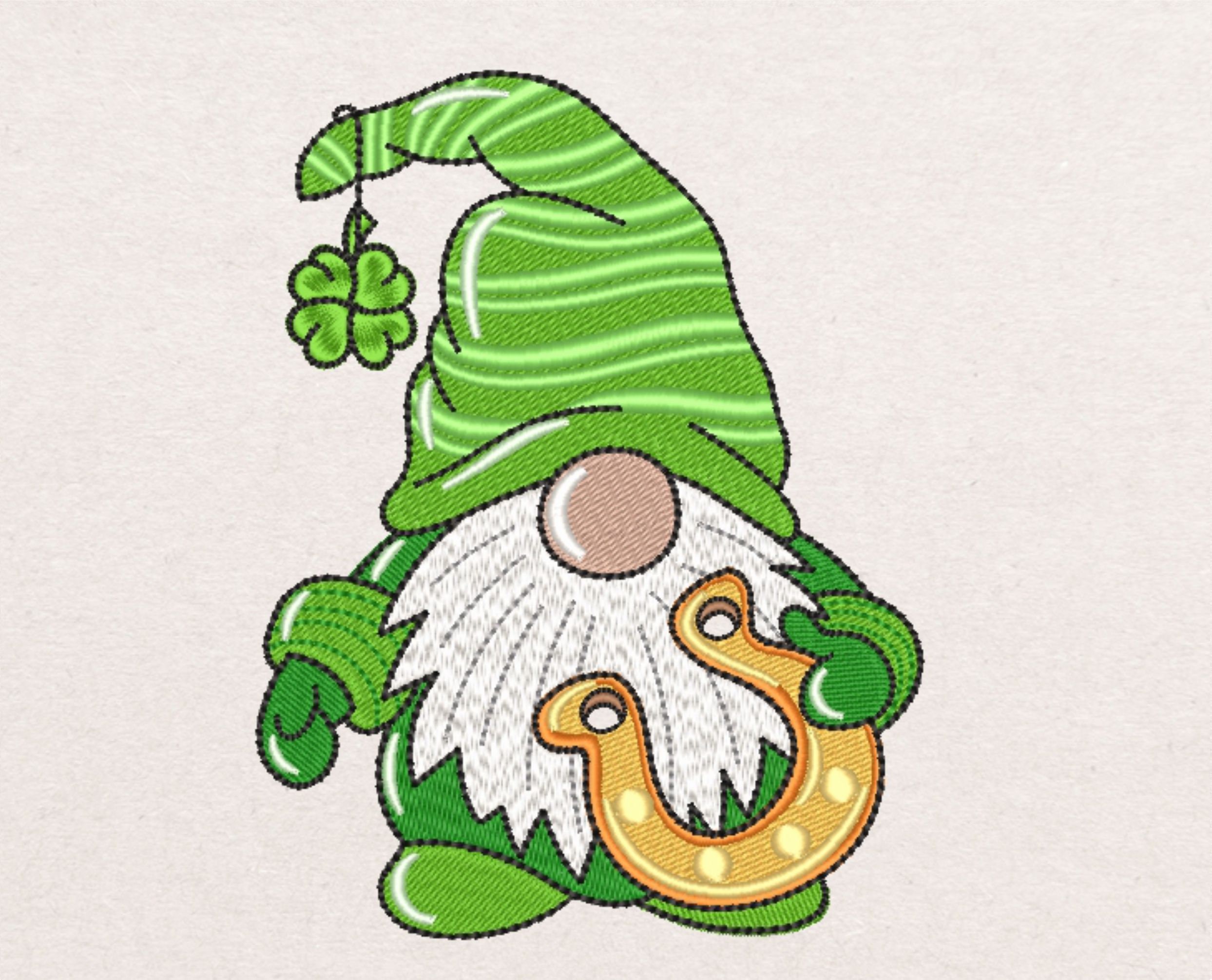 St patricks day gnome jessecmault design  etsy