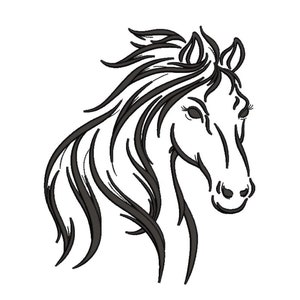 Horse embroidery design
