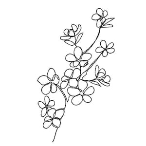 Flower embroidery design