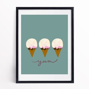 Ice Cream Cones Wall Art- ***Digital Download***