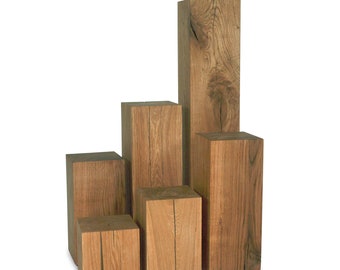 Holzblock HOLZKLOTZ Beistelltisch Hocker Bout de canapé 20x20 Massivholz DEKOSÄULE Chevet bois massief Tabouret Blocco di legno Rovere