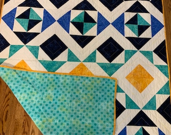 Nordic geometric quilt