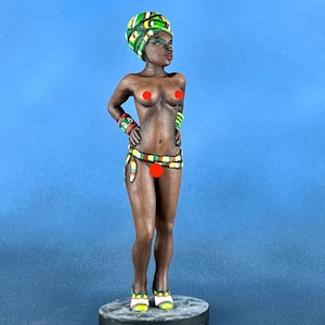 Fantasy Girl Figurine – Hand-Painted Resin Miniature for DnD & Tabletop RPG, 3D Printed Collectible