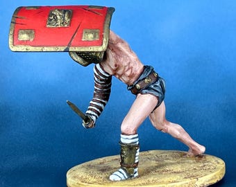 Handgefertigte Gladiator Miniatur: Resin Krieger Figur