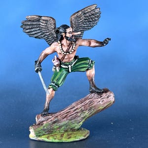 Tengu Tabletop Miniature - Japanese Mythology Figure - 3D Printed Decor - Unique 3D Printed Resin Figure for Collectors. Tabletop Miniature