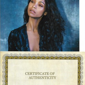 ZOE SALDANA Autographed 8 X 10 Signed Photo COA - Etsy