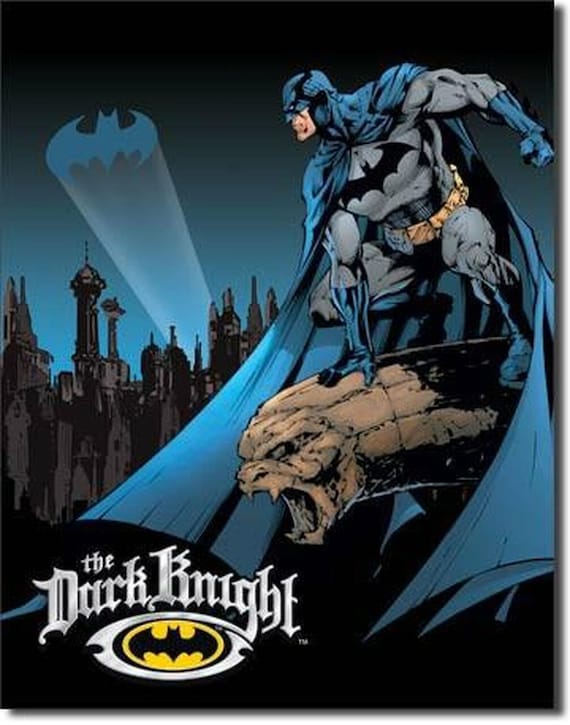 Batman El Caballero Oscuro 12 x 16 Signo de Metal - Etsy España
