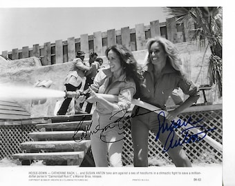 Catherine Bach & Susan Anton "Cannonball Run" Autographed 8x10 Signed Photo COA