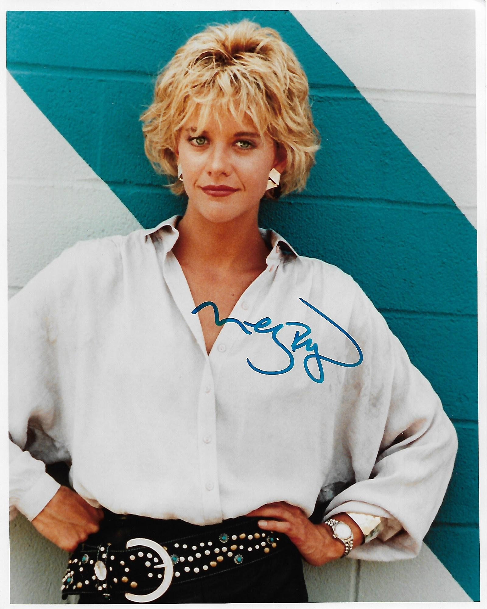 Meg Ryan Autographed x 10 Signed Photo COA