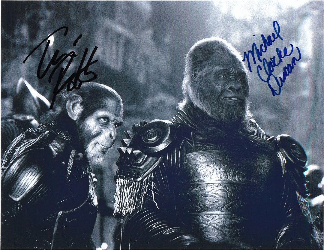 Michael Clarke Duncan Planet Of The Apes Michael Clarke Duncan & Tim Roth "planet of the Apes" Autographed 8.5 X