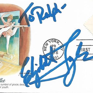 ELIZABETH TAYLOR Autographed First Day Cover COA