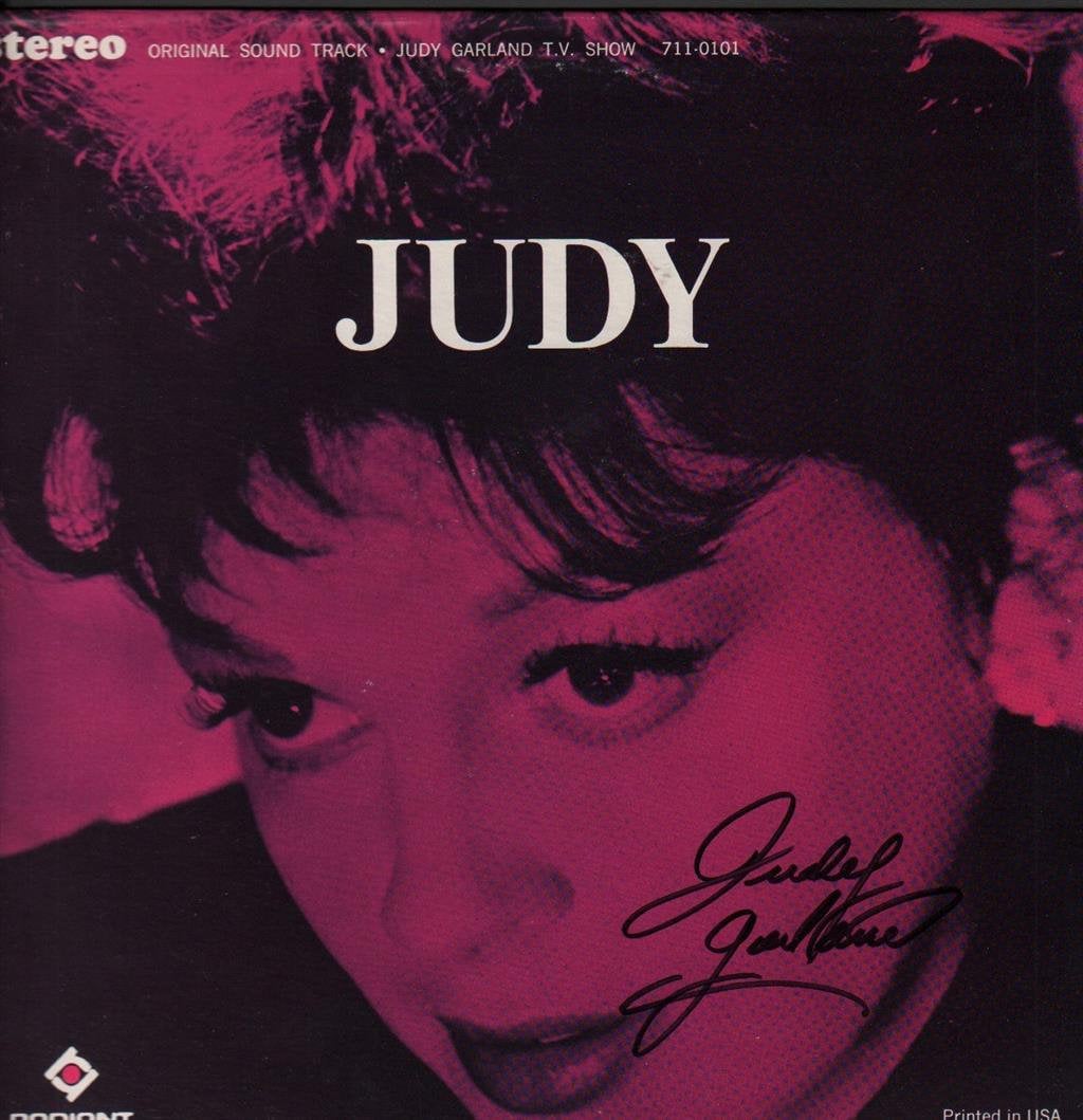ジュディ・ガーランドの直筆サイン入り「ジュディ」LP COA