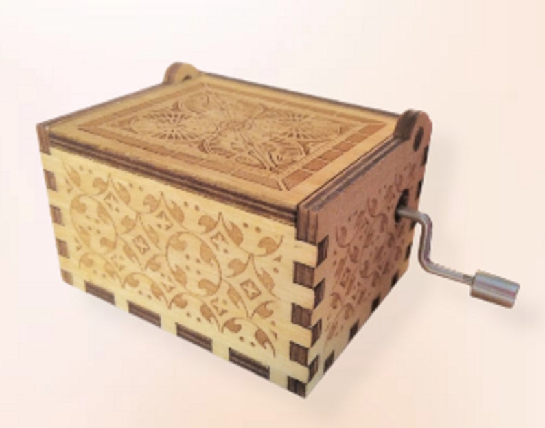 The Office Music Box Theme Music Chest Wooden Engraved Etsy