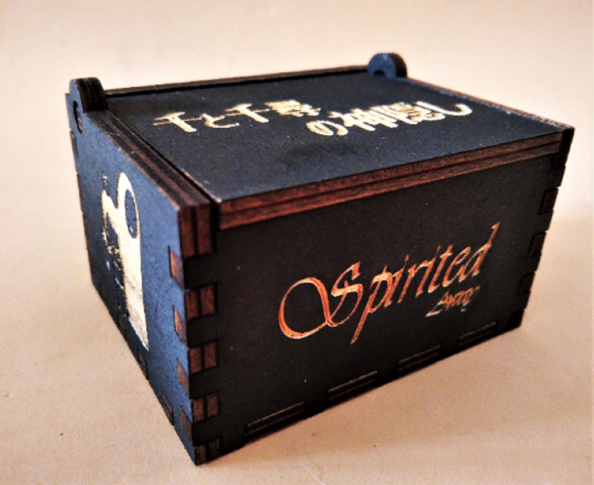 Spirited Away Music Box Theme Music Chest Wooden Engraved Etsy